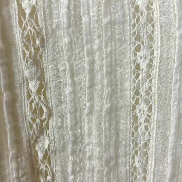 Free People FP One Mila Shirt in Optic White Ethereal Dainty Romantic Medium - Picture 10 of 13